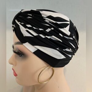 Chemo cap, nurse scrub cap, turban one size